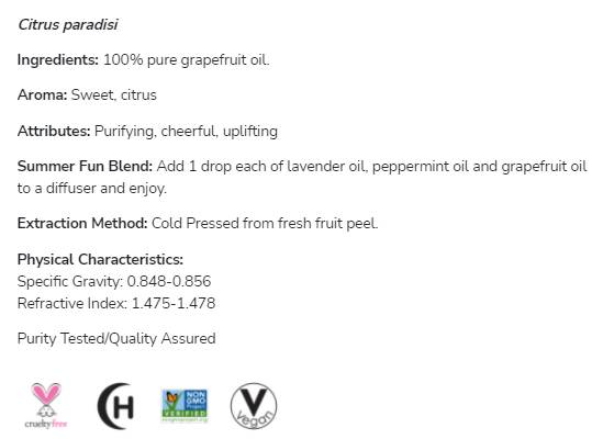 Huile de pamplemousse | 100% Pure Citrus Paradisi - 30 ml