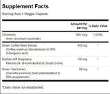 Complexe de café vert 550,5 mg - 60 capsules