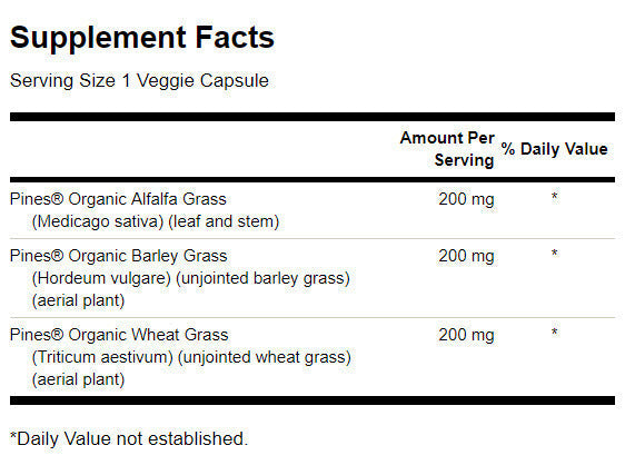 Mélange d'énergie verte 600 mg - 60 capsules