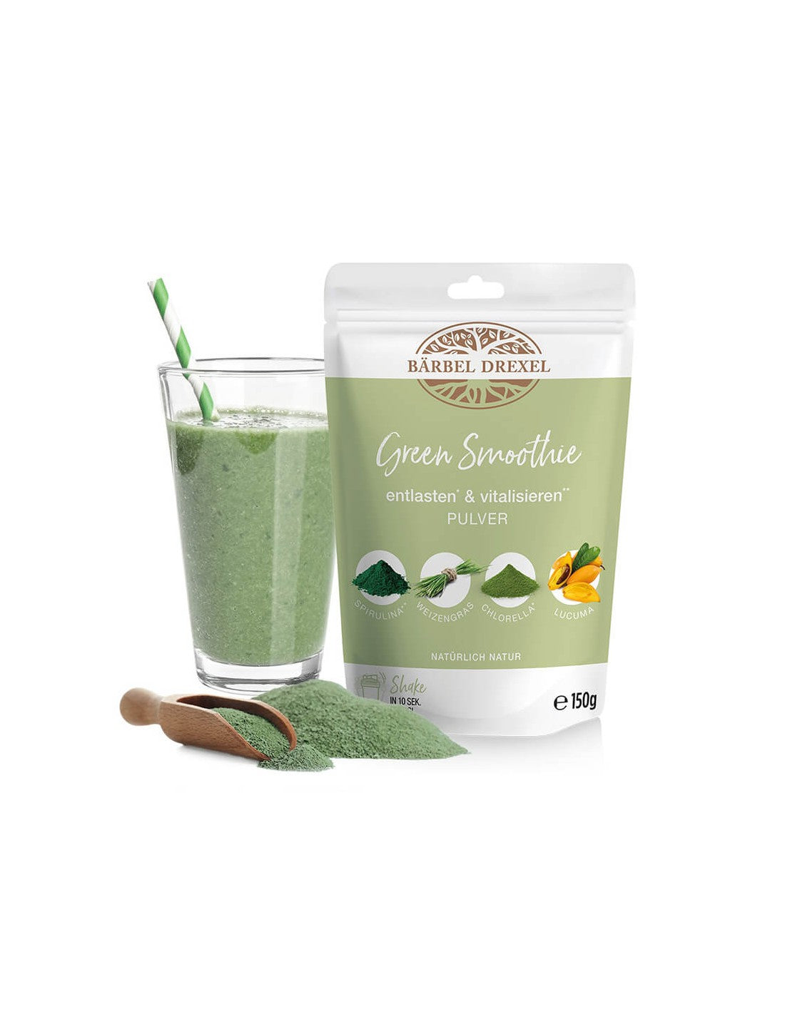 Smoothie vert/Green smoothie (mélange d'aliments verts biologiques), 150 gr <tc>Bärbel Drexel</tc>