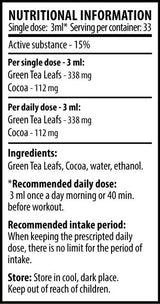 Thé vert avec cacao - 100 ml