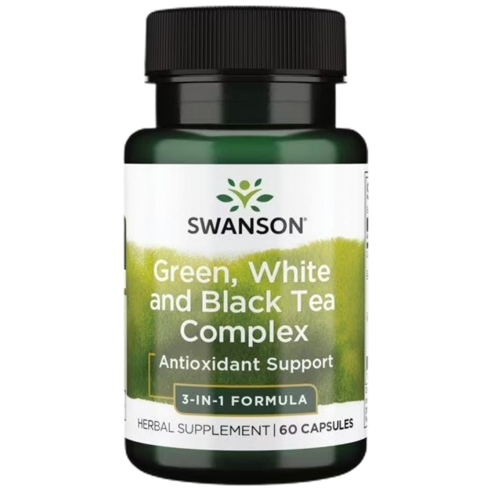 Complexe de thé vert, blanc et noir - 60 capsules