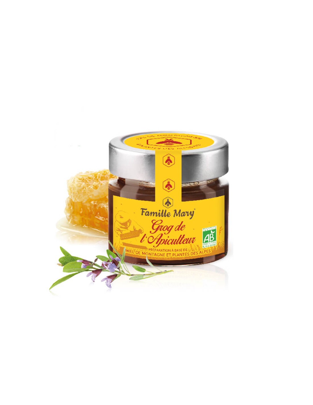 Grog de L'Apiculteur/Grog de Honey Alpine, Propolis et plantes alpines, 100 G Famille Mary