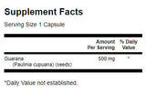 Guarana 500 mg - 100 capsules