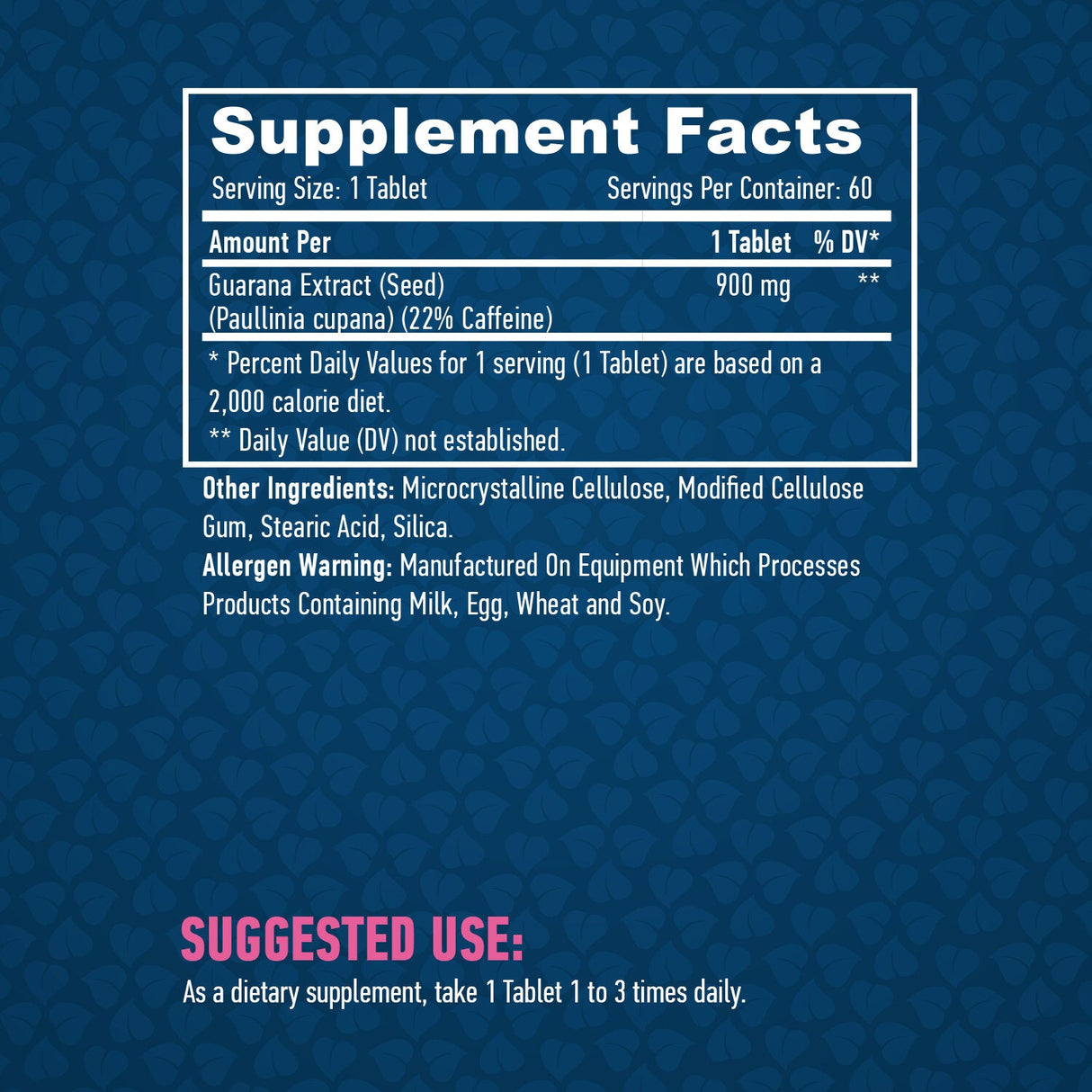 Tabs Guarana 900mg/60.
