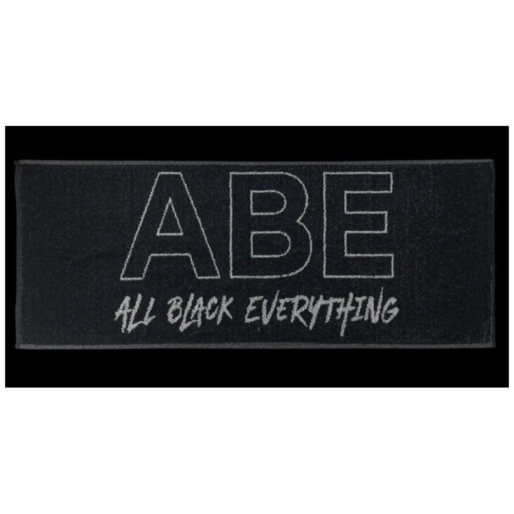 Serviette de gym Abe tout noir 1 mètre
