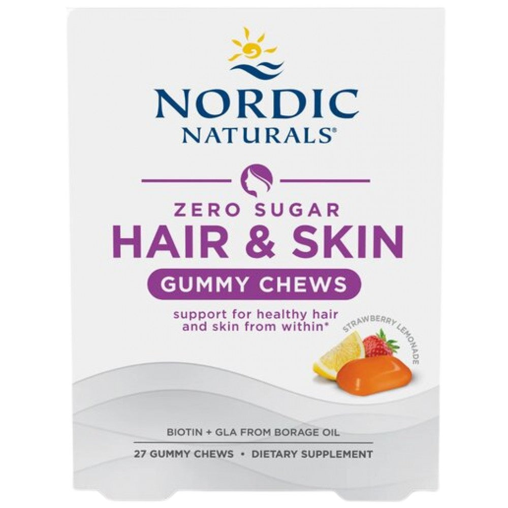 Hair & Skin Gummy Chews - 27 bonbons gommeux