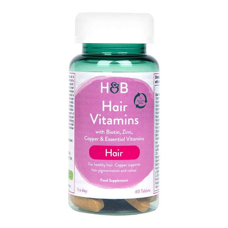 Vitamines pour les cheveux avec du collagène (vitamines de cheveux) 60 comprimés Holland & Barrett