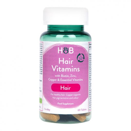 Vitamines pour les cheveux avec du collagène (vitamines de cheveux) 60 comprimés Holland & Barrett