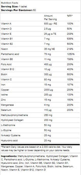 Vitamines capillaires | Avec de la biotine, du zinc et du cuivre 60 comprimés