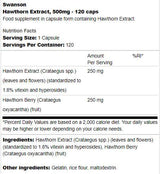 Extrait de l'aubépine 500 mg 120 capsules
