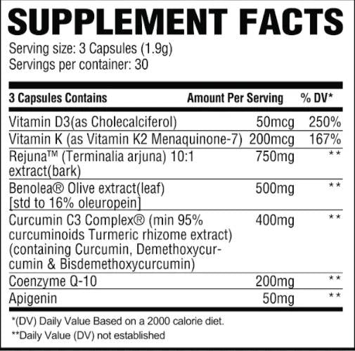 Cœur | avec Rejuna & Curcumin - 90 capsules