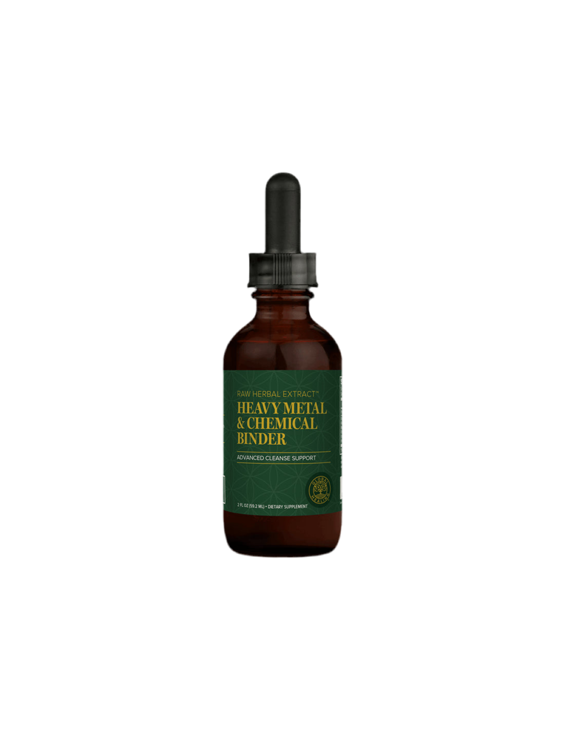 Métal lourd et nettoyage chimique/détoxification avec des herbes, des champignons médicinaux et du carbone activé, 59,2 ml de guérison mondiale