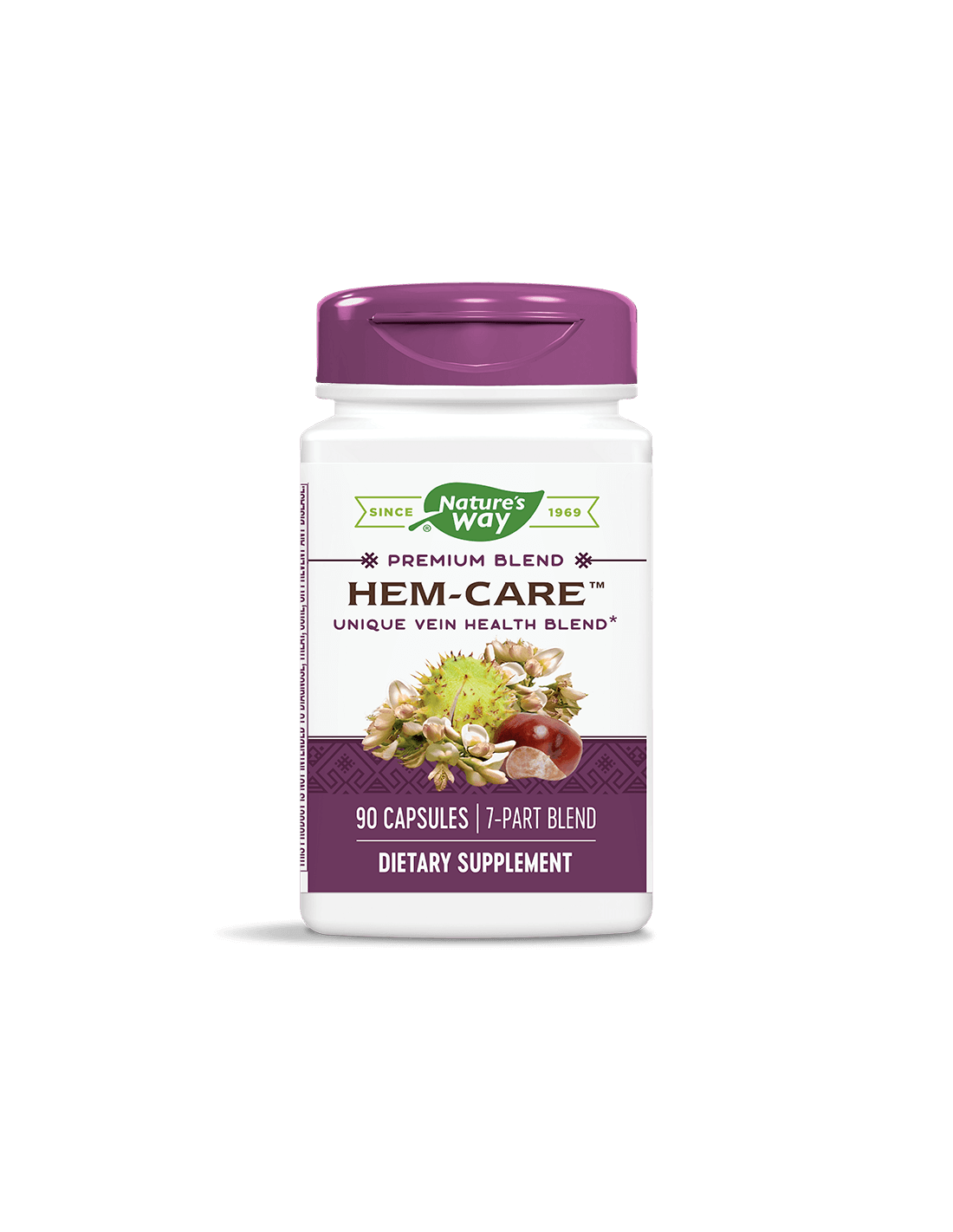 Hémorroïdes et varices - mélange de vitamines, minéraux et herbes hématriques, 90 capsules de la nature