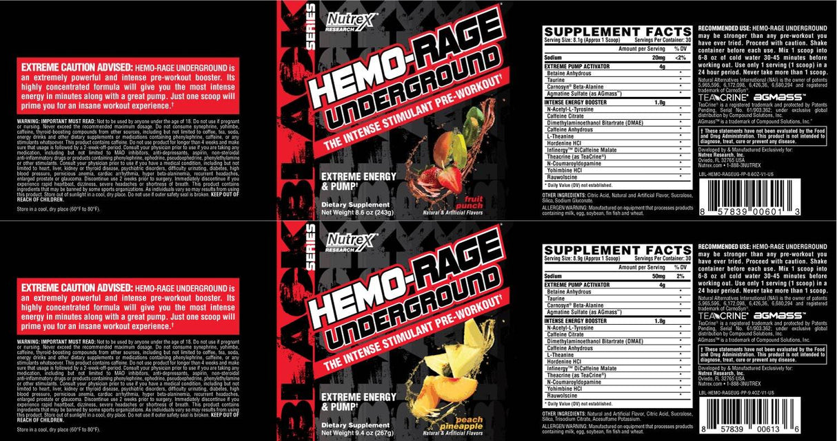 Hemo Rage Underground - 243 grammes