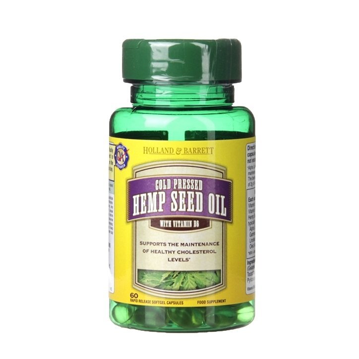 Huile de chanvre (huile de graines de chanvre) 60 capsules Holland & Barrett