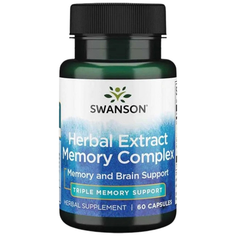 Complexe de mémoire d'extrait à base de plantes 142,5 mg - 60 capsules