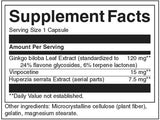 Complexe de mémoire d'extrait à base de plantes 142,5 mg - 60 capsules