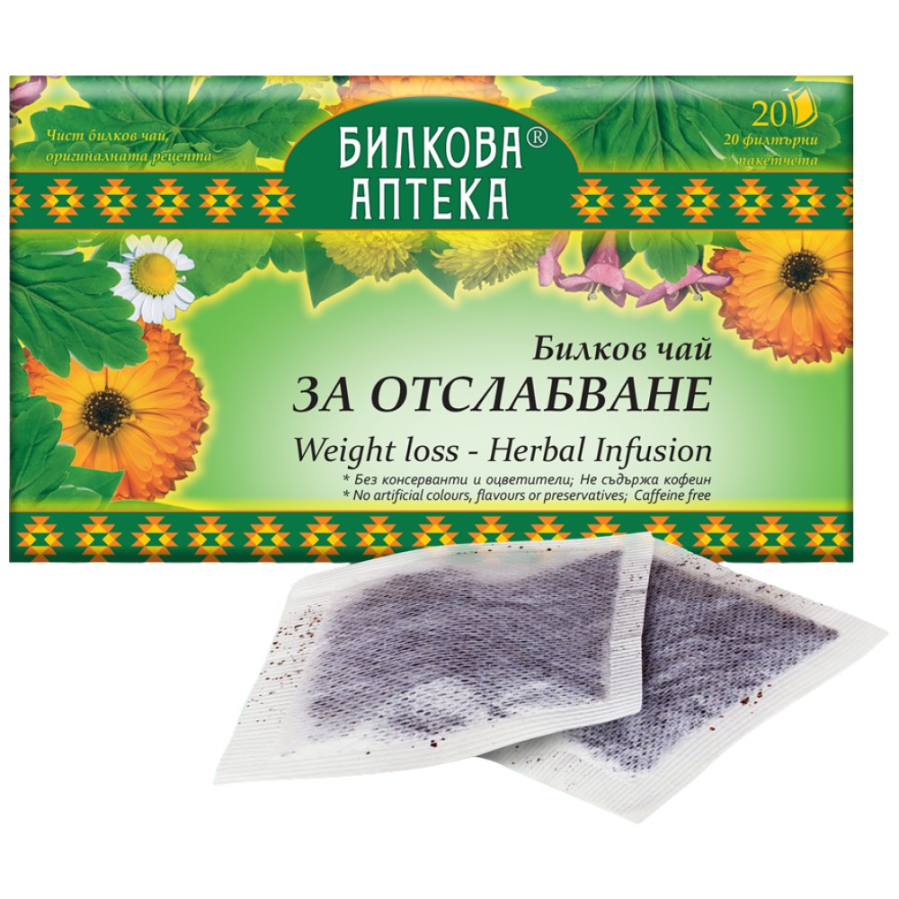 Thé à base de plantes pour perte de poids - 20 x 30 grammes
