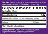 Haute caféine 200 mg. 100 onglets.