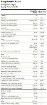 Capsules de gel multiples à forte puissance