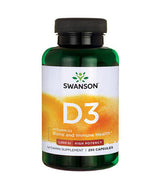 Vitamine D3 à haute puissance 1000 UI - 250 capsules