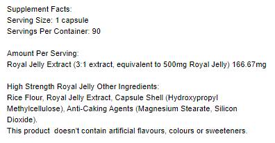 Jelly Royal à haute résistance 500 mg - 90 capsules