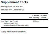 Extrait de basilic sacré (Tulsi) 400 mg - 60 capsules