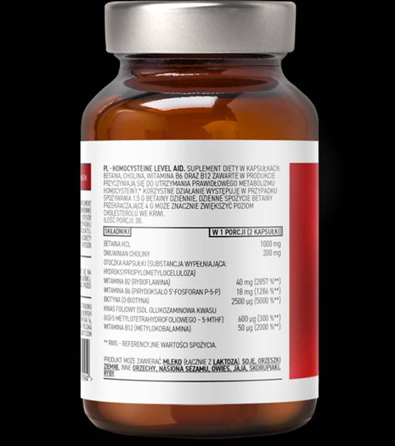 Homocystéine au niveau de l'aide 60 capsules