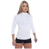 Top/sweat à capuche féminin 01 lw la légende - blanc