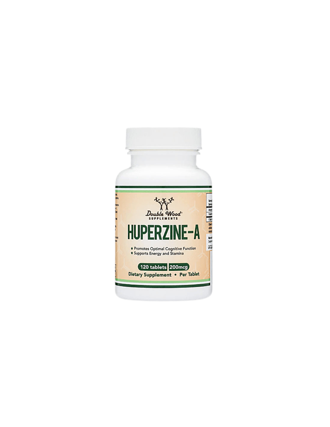 Huperzine-A/Hupérizine A 200 µg, 120 comprimés <tc>Double Wood</tc>