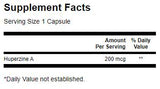 Huperzine A 200 mcg - 30 capsules