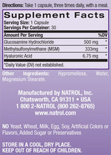 Caps Hyaluronic Acid MSM Glucosamine 90.