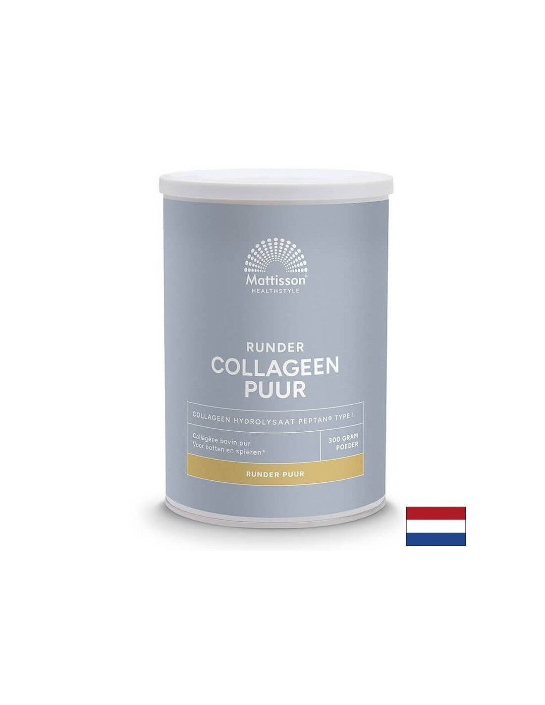 Pour de beaux cheveux, une peau et des articulations saines - Collagène bovin de type I, 300 g de poudre <tc>Mattisson Healthstyle</tc>