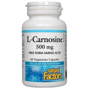 L-Carnosine/ L-Carnosine 500 mg x 60 capsules Natural Factors - Nutra Best Europe