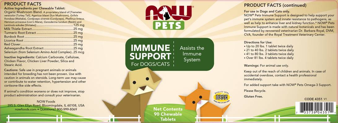 Support immunitaire tablettes à croquer | pour les chiens et les chats [90 comprimés à croquer]