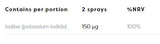 Spray oral d'iode 150 mcg - 26 ml