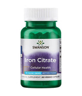 Citrate de fer 25 mg - 60 capsules
