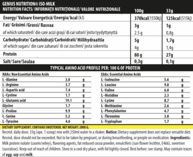Grammes ISO-Milk 2000