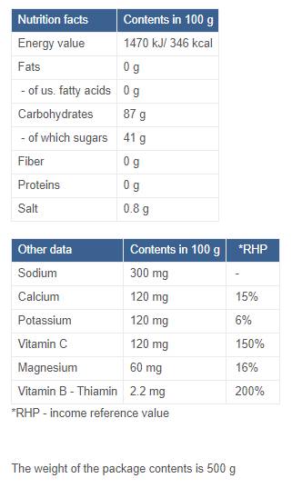 Isotonic Drink instant - 500 grammes