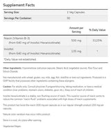 Niacine sans rinçage 500 mg | Double résistance - 180 capsules