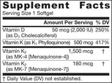 K-droite - Complexe de vitamine K - Vitamine K - 60 softgels