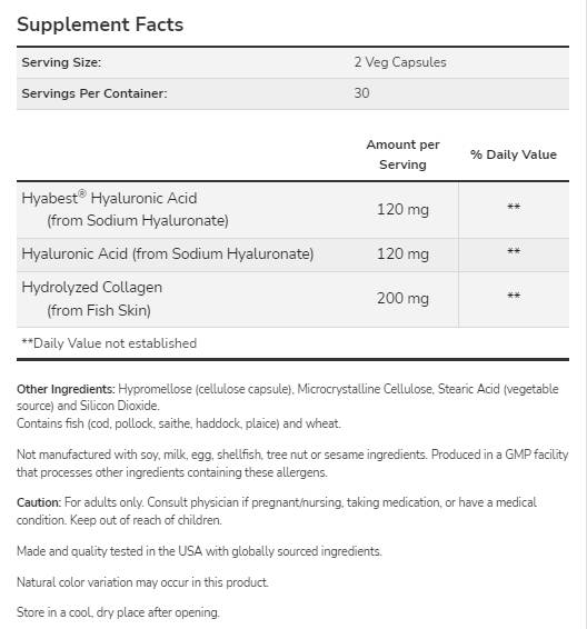 Rescue d'hydratation | avec Hyabest® - 60 capsules