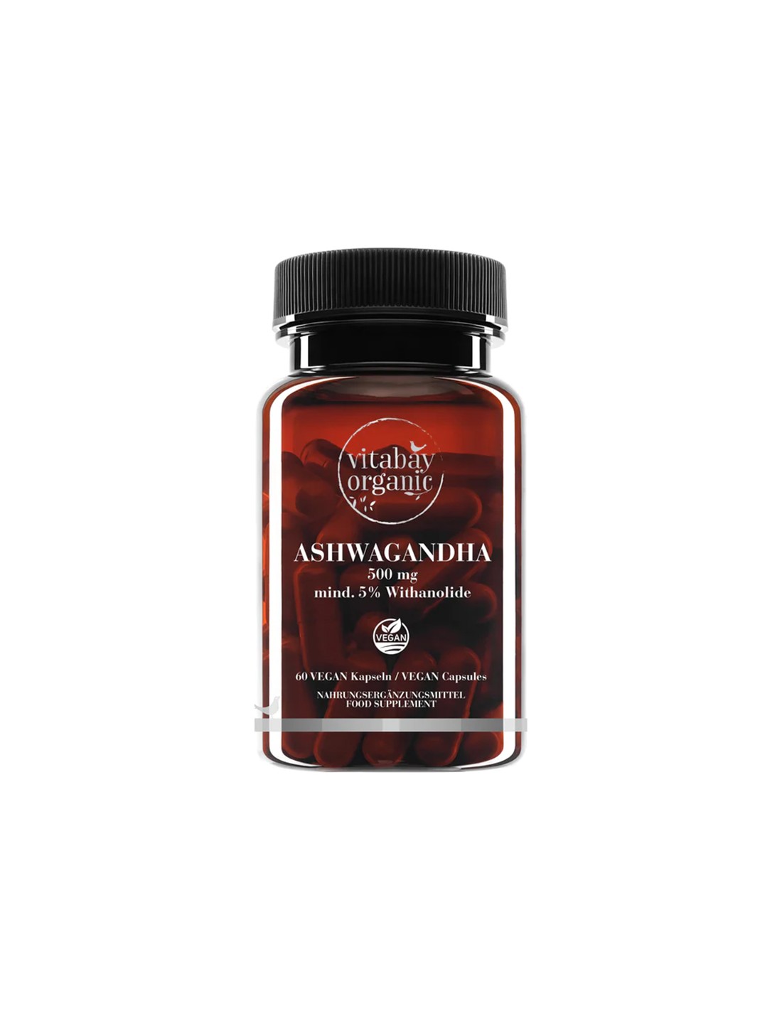 Stress et bonne humeur - Ashwagandha KSM-66 Organic, 500 mg x 60 capsules