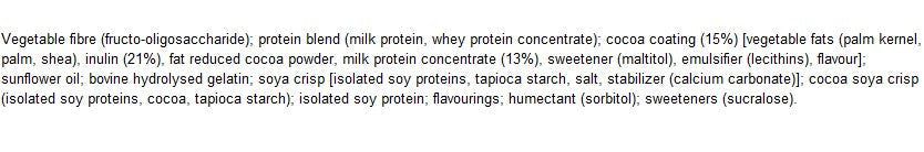 Keto 33% à haute barre protéique - 12 x 60 grammes