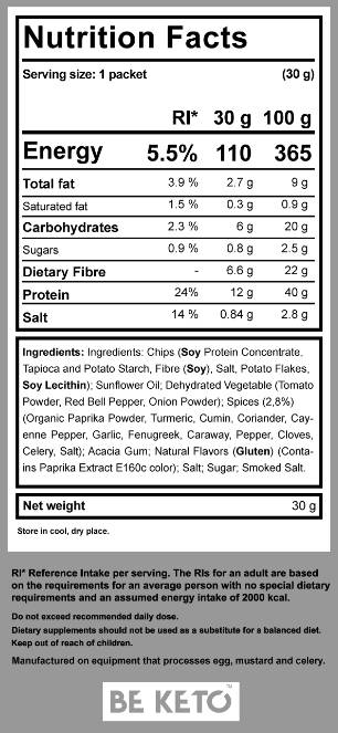 Chips Keto | Oriental épicé - 30 grammes