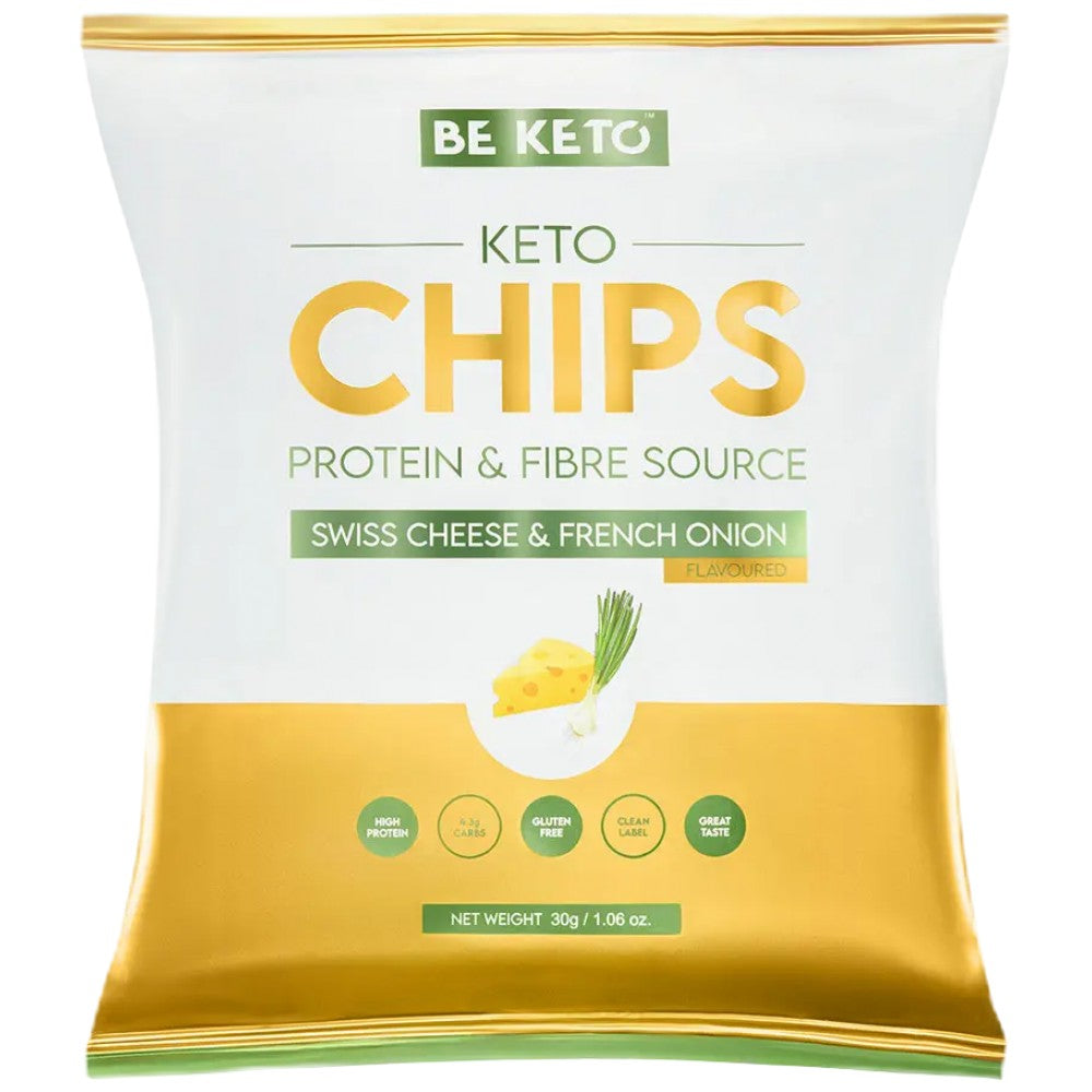Chips Keto | Fromage suisse et oignon français - 30 grammes