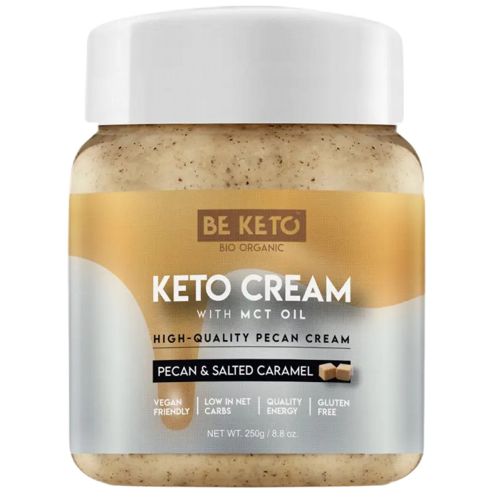 Crème céto | Pacan et caramel salé + MCT - 250 grammes