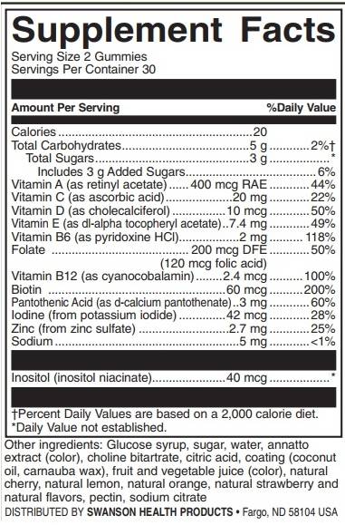 Gummies multivitamines pour enfants | Fruits mélangés - 60 comprimés à croquer