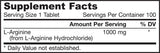 L-arginine 1000 mg - 100 comprimés
